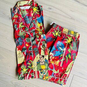 BRAND NEW Summer cotton block printed Shorts Pajama set Pj Set Bridesmaid pj set